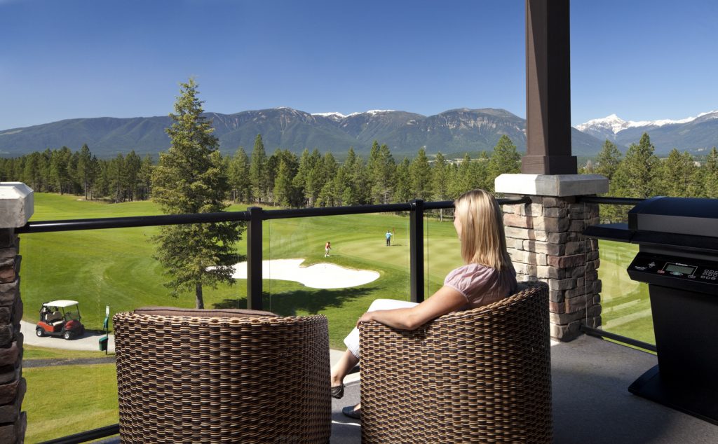 Deck at Copper Point Resort in Invermere, BC